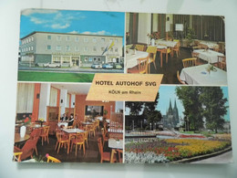 Cartolina  Viaggiata "HOTEL AUTOHOF SVG KOLN" 1965 - Hotels & Gaststätten