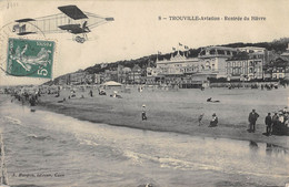 CPA 14 TROUVILLE AVIATION RENTREE DU HAVRE - Trouville