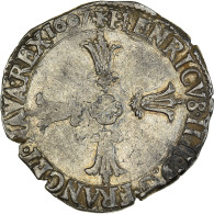 Monnaie, France, Henri IV, 1/4 D'écu à La Croix Feuillue De Face, 1607 - 1589-1610 Henry IV The Great