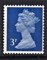 GRAN BRETAGNA 1973 3 P ULTRAMARINE 2B MNH SG X855 HARRISON - Unused Stamps