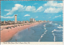 DAYTONA BEACH, FL - World's Most Famous Beach  Showing Observation Tower And Bandshell - Daytona