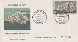 Enveloppe  FDC   1er  Jour   NIGER    Jeux  Olympiques  TOKYO   1964 - Verano 1964: Tokio