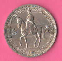 Great Britain 1 One Crown 1953 Inghilterra Coronation Queen Elizabeth  Nikel Coin - L. 1 Crown