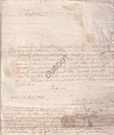 Ieper/Veurne - Brief - 1754  (V2247) - Manuscrits