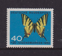 WEST GERMANY - 1962 Butterflies 40pf+20pf Never Hinged Mint - Ungebraucht