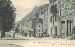 SERRIERES - Quai Jules-Roche, Café De France. - Serrières