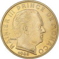 Monnaie, Monaco, Rainier III, 20 Centimes, 1962, ESSAI, SUP+, Cupro-Aluminium - 1960-2001 Nouveaux Francs