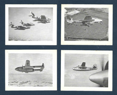 Faé Belge - 4 Fiches - C119 , Thunderstreak F84F , Meteor VII , Pembroke - Aviazione