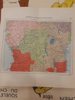 CARTE LIBRAIRIE ARISTIDE QUILLET  VERS 1920 N° 64 AFRIQUE CENTRALE POLITIQUE - Geographical Maps