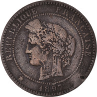 Monnaie, France, Cérès, 10 Centimes, 1897, Paris, TB, Bronze, Gadoury:265a - Other & Unclassified