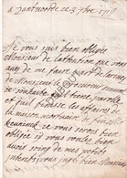 Zandvoorde/Ieper - Brief - 1719 (V2245) - Manuscritos