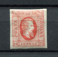 1865.RUMANIA.ROMANIA.YVERT 13*.NUEVO.CATALOGO 35€ - Unused Stamps