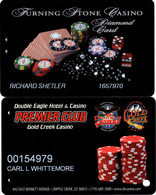 Lot De 2 Cartes : Turning Stone Casino (Verona NY) + Double Eagle & Gold Creek Casinos (CO) - Carte Di Casinò