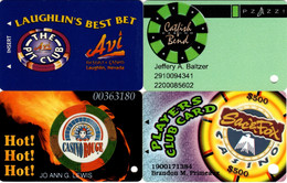 Lot De 4 Cartes : Avi (Laughlin NV), Catfish Bend (IA), Casino Rouge (LA), Sac-&-Fox (KS) - Tarjetas De Casino