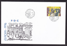 Finland: FDC First Day Cover, 1996, 1 Stamp, Europa, Women Suffrage, Election Ballot, History (traces Of Use) - Storia Postale