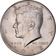 Monnaie, États-Unis, Half Dollar, 2018, Denver, TTB+, Cupronickel Plaqué - 1964-…: Kennedy