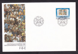Finland: FDC First Day Cover, 1994, 1 Stamp, Population Registry Book, People Register (very Minor Crease) - Briefe U. Dokumente