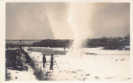 Thur Fluss Weinfelden Ganggelisteg  Seegefrörne 19.3. 1929  Winterkarte - Weinfelden