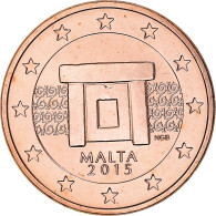 Malte, 5 Euro Cent, 2015, BU, FDC, Acier Plaqué Cuivre, KM:127 - Malta