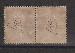 France Perforé Ancoper Sigle 3 En Paire - Used Stamps