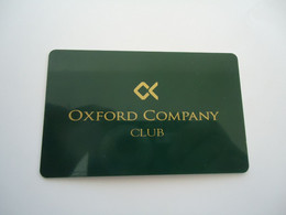 GREECE  PREPAID OTHERS CARDS  OXFORD COMPANY CLUB - Grèce