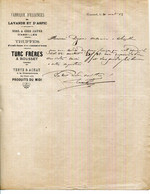 FACTURE.26.DROME.ROUSSET LES VIGNES.FABRIQUE D'ESSENCE DE LAVANDE & D'ASPIC.MIEL.TRUFFES.TURC FRERES. - Drogerie & Parfümerie