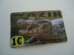 GREECE MINT PREPAID CARDS  CARDS  ANIMALS  CROCODILES - Cocodrilos Y Aligatores