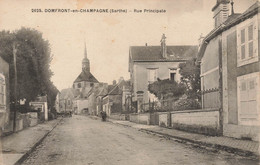 Domfront En Champagne * La Rue Principale Du Village - Autres & Non Classés