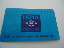 GREECE  PREPAID OTHERS CARDS  OPTICA  HOYA VISION CARE - Grèce