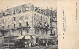 CPA 14 TROUVILLE HOTEL DE LA PLAGE E.FABRE PROPRIETAIRE - Trouville