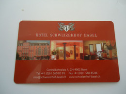 GREECE  PREPAID OTHERS CARDS  HOTEL  SCHWEIZERHOF  BASEL BACK CALEDAR 2008 - Grèce