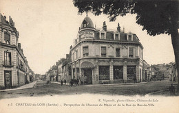 Château Du Loir * Perspective De L'avenue Du Mans Et De La Rue Du Bas De Ville - Chateau Du Loir