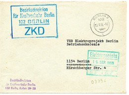 63788 - DDR / ZKD - 1968 - Unfrankierter ZKD-OrtsBf BERLIN - Sonstige & Ohne Zuordnung