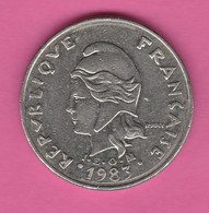 Polynésie Française - 20 Francs 1983 I.E.O.M. - Polynésie Française