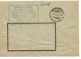 63795 - DDR / ZKD - 1968 - Unfrankierter ZKD-FensterBf NEUSTRELITZ -> DRESDEN - Other & Unclassified