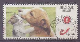 België - Duostamp  -  Kat - Hond - Zonder Papierresten - Afgestempeld