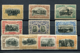 1906.RUMANIA.ROMANIA.YVERT 172/81*.NUEVO CON FIJASELLOS(MH).CATALOGO 25€ - Nuevos