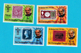 SSCF470- S.CRISTÓVÃO_NEVIS_ANGUILHA 1979- MNH (SELOS S/ SELOS) - Rowland Hill