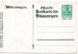 56605 - Deutsches Reich - 1911 - 5Pfg Germania PGAKte "Silberhochzeit Wuerttemberg", Ungebraucht - Covers & Documents