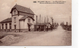 Sillery Animée La Nouvelle Gare Route De Reims Route De La Pompelle - Sillery