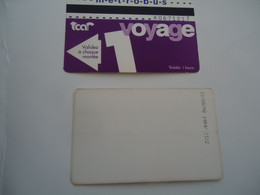 FRANCE  PREPAID ADVERTISING  CARDS   METROBUS    TICKETS 1998 - Zonder Classificatie