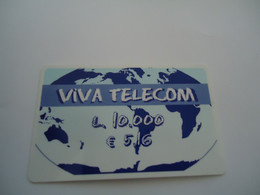 ITALY  PREPAID ADVERTISING  CARDS   VIVA L.10000 - Andere & Zonder Classificatie