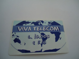 ITALY  PREPAID ADVERTISING  CARDS   VIVA L.10000 - Altri & Non Classificati