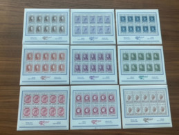 Belgie 1972 Belgica 1627/35 F1627/35-10 Luppi Sheet Of 10 MNH Allen Met Plaatnummer 1  ! LOT 303 - Non Classés