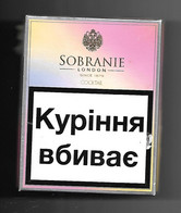 Tabacco Pacchetto Di Sigarette Russia - Sobranie Cocktail Da 20 Pezzi - Vuoto - Etuis à Cigarettes Vides