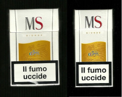 Pacchetti Di Sigarette ( Vuoti ) - MS 1 Bionde Da 10 E 20 Pezzi - Estuches Para Cigarrillos (vacios)