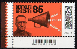BRD - Mi 3749 ◳ ✶✶ # (D) - 85c    Berthold Brecht  Ausg.: 02.02.2023 - Ungebraucht