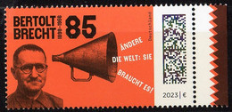 BRD - Mi 3749 ◳ ✶✶ # (F) - 85c    Berthold Brecht  Ausg.: 02.02.2023 - Ungebraucht