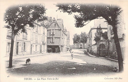 37 - TOURS - La Place Foire Le Roi -  Carte Postale Ancienne - Tours