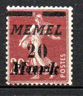 Col32 Colonie Memel N° 49 Neuf X MH  Cote : 9,00€ - Unused Stamps